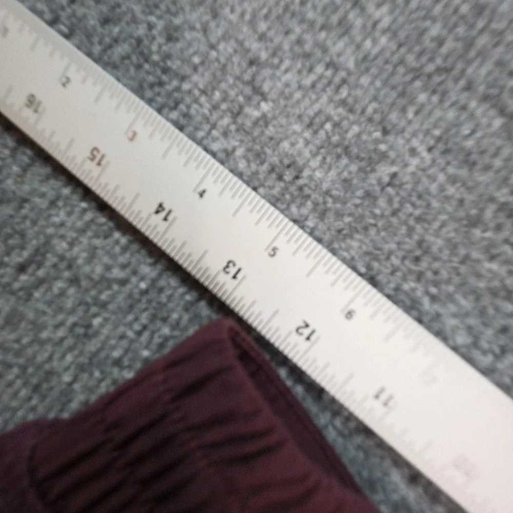Lululemon Jogger Sweatpants Womens Small Purple Waffle Fleece Elastic Waist